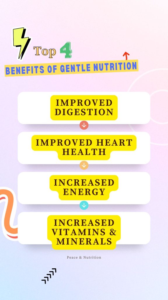 info graphic on benefits of gentle nutrition