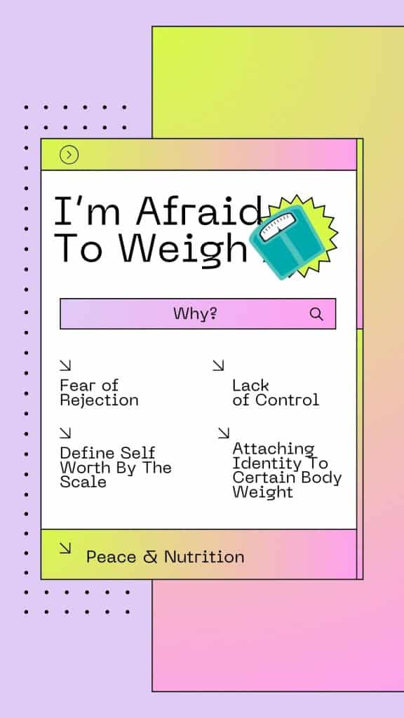infographic afraid to weigh myself