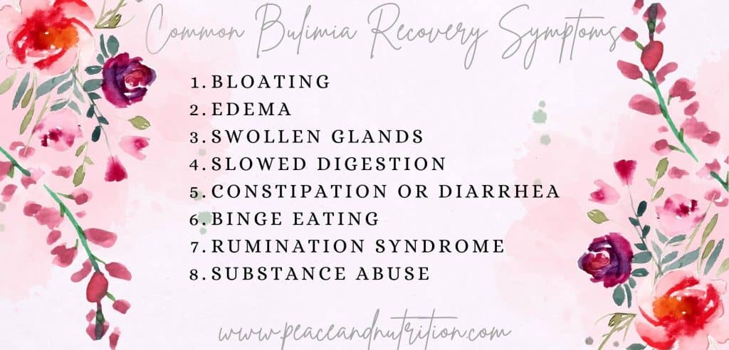 Infographic for bulimia recovery symptoms 