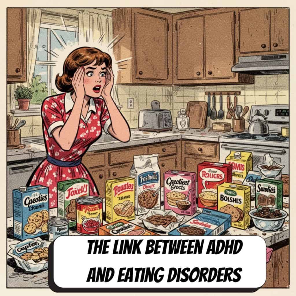 comic book woman looking at food overwhelmed at what to eat