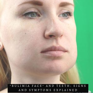 info graphic of woman with puffy cheeks