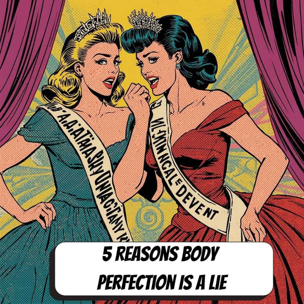 two pageant girls whispering to each other